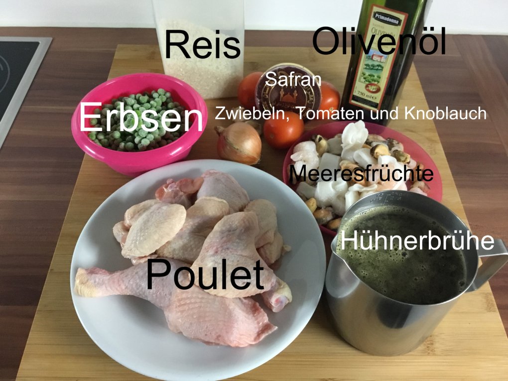 Zutaten Paella